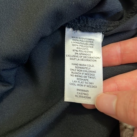 Trouve Mesh Embroidered Black T-Shirt Top Size: XS - Picture 10 of 11